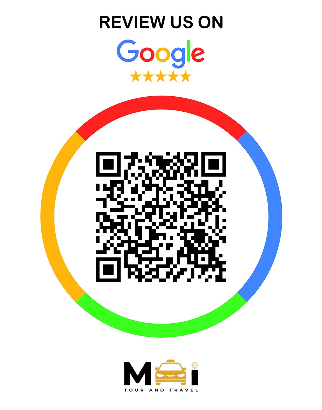 MI Tour & Travel Google Review QR